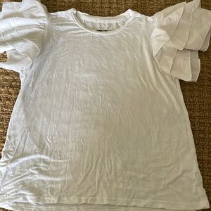 Super soft white katiejnyc tee shirt.